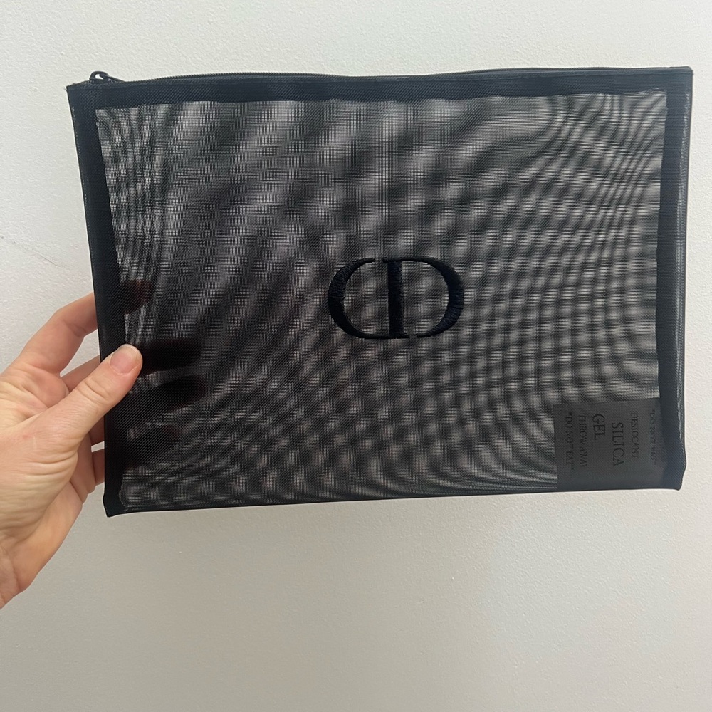 Dior cosmetics pouch mesh